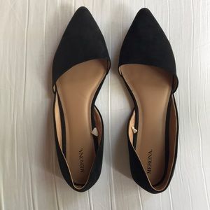 Black flats, size 11